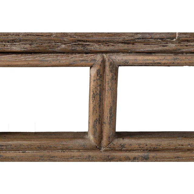 Wood Late 20th Century Transitional Reclaimed Elm Coffee Table For Sale - Image 7 of 8