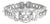 Diamond Platinum Bracelet 16 Carats Assorted Shape Open Design Art Deco For Sale