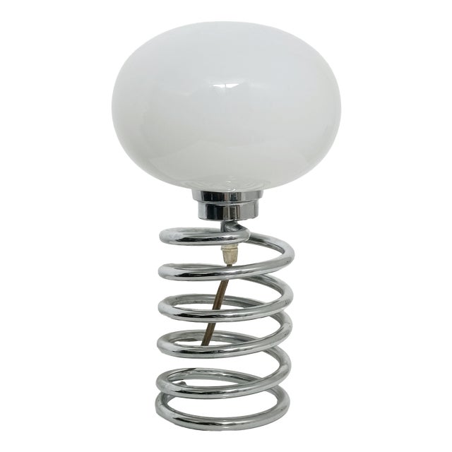 Spring Table Lamp attributed to Ingo Maurer for Honsel, 1970s For Sale