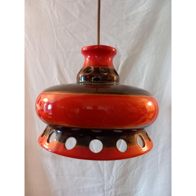 Ceramic Pendant Lamps, 1970s, Set of 2 For Sale - Image 9 of 11