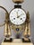 Neoclassical Louis XVI period portico clock, white marble and Wedgwood porcelain, 18th century For Sale - Image 3 of 6