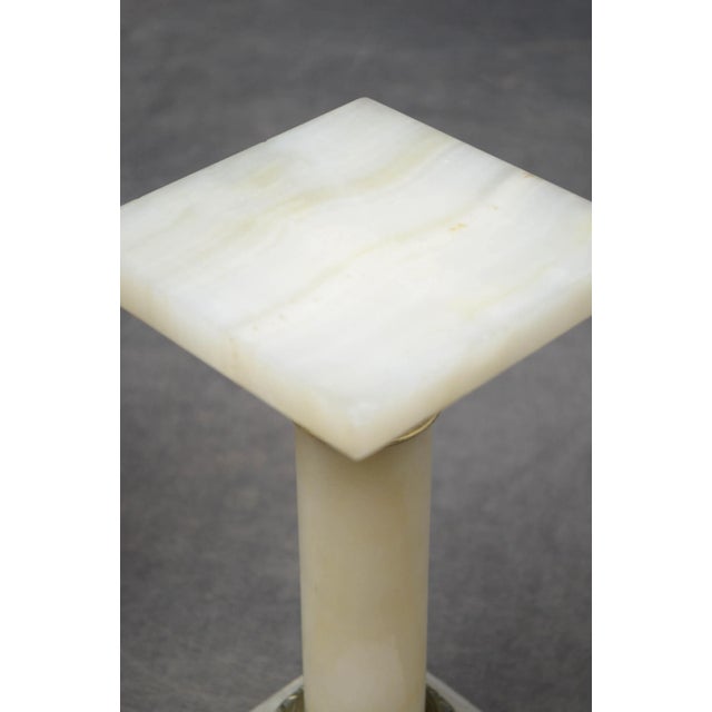 Stone Antique Victorian White Marble Columns, Set of 2 For Sale - Image 7 of 13