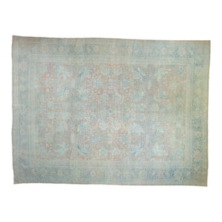 Vintage Distressed Mahal Carpet - 10'5" x 13'9" For Sale
