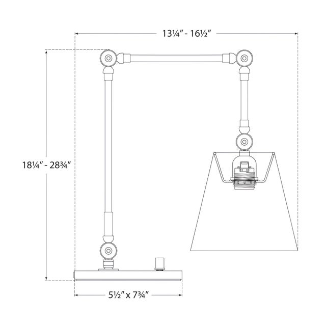 Visual Comfort Suzanne Kasler for Visual Comfort Signature Graves Task Lamp in Hand-Rubbed Antique Brass with Linen Shade For Sale - Image 4 of 4