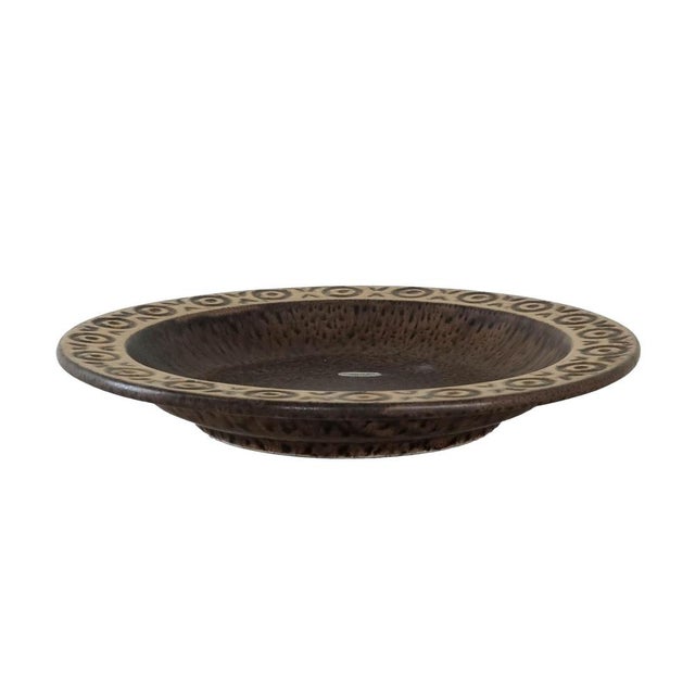 Brown Danish Ceramic Bowl from Lovemose, 1960s For Sale - Image 8 of 8