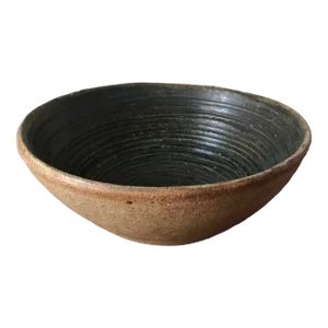 Vintage Rustic Farmhouse Signed Bakker (?) 57 Pottery Bowl