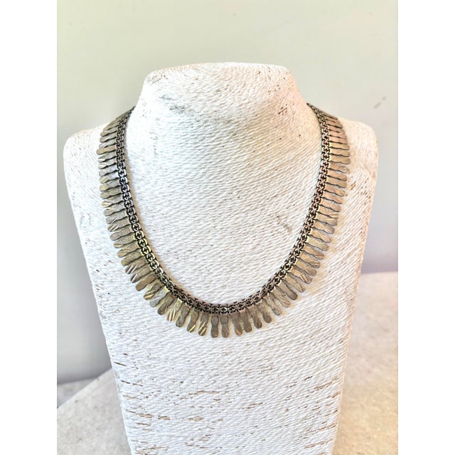 Vintage sterling silver necklace made in Mexico stamps on back of clasp.