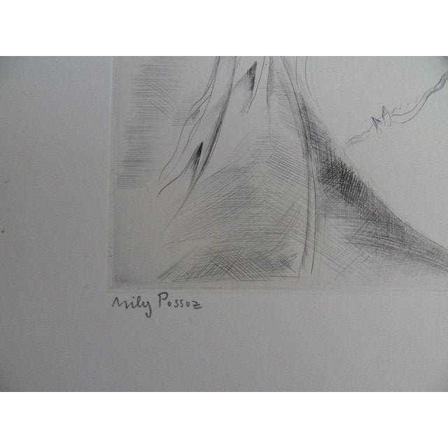 Mily Possoz, Jeune fille au muguet, Etching For Sale - Image 6 of 8