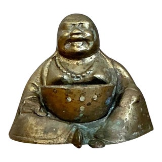 Vintage Brass Buddha Figurine For Sale
