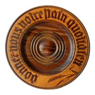 French Carved "Daily Bread" Bread Board For Sale