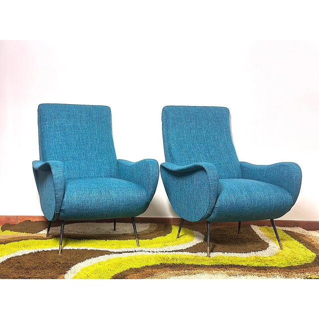 Italian Lady Lounge Chairs attributed to Marco Zanuso, 1960s, Set of 2 For Sale - Image 15 of 15