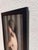 Figurative Shying Away by Kelly Birkenruth | Oil on panel of a woman with her back turned against stripes For Sale - Image 3 of 5