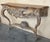 Late 19th Century French Louis XIV Style Carved Painted Wall Mounted Console Table with wood top For Sale - Image 4 of 18