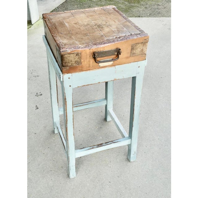 Wood French Butchers Block from Dubec For Sale - Image 7 of 8