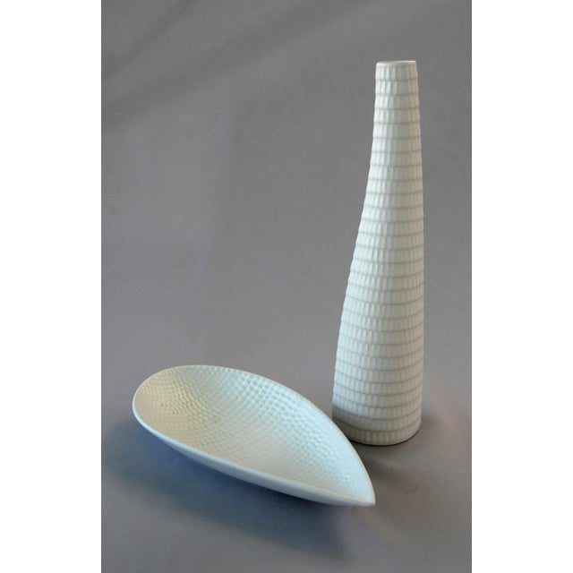 Reptile Vase 262 & Bowl 283 by Stig Lindberg for Gustavsberg, Sweden, 1953, Set of 2 For Sale - Image 3 of 7