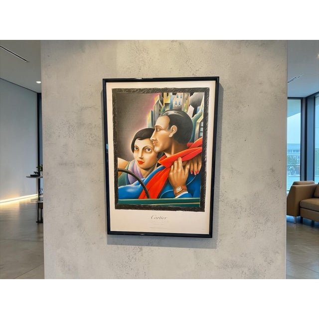 Framed Cartier Joailliers Numbered Lithographic Poster, 1985 For Sale - Image 10 of 11