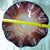 Contemporary Józefina Krosno Hand-Blown Maroon & Champagne Art Glass Centerpiece Bowl For Sale - Image 3 of 9