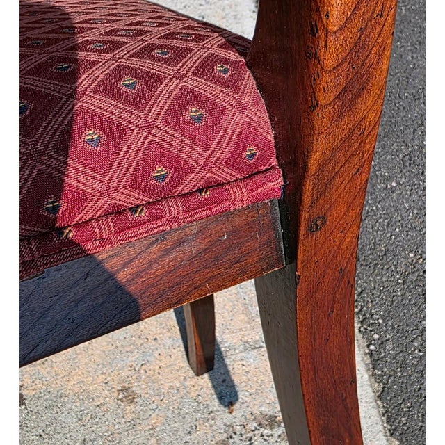 Late 19th Century Regency Revival Swag Back Dining Chairs --- Set of 8 For Sale - Image 10 of 12