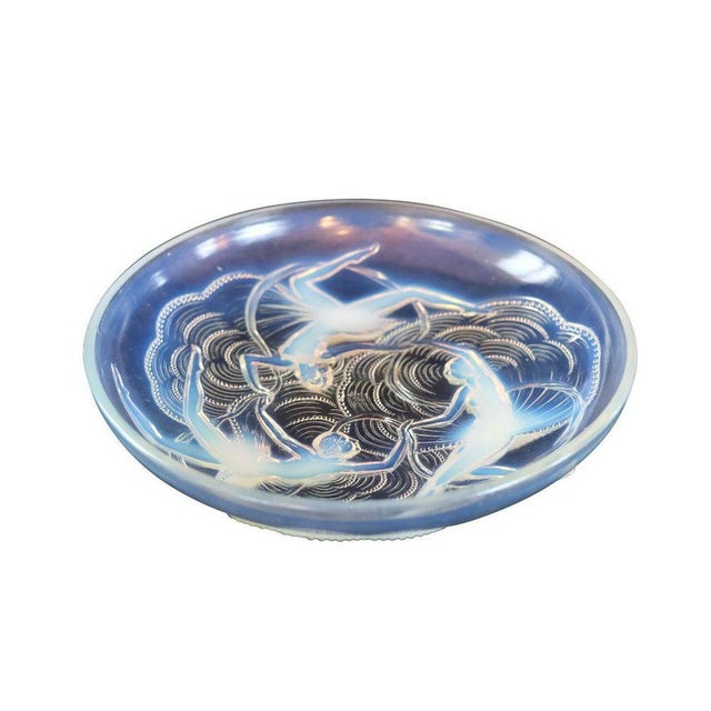 Art Deco Glass Bowl from Verly’s France, 1930s For Sale - Image 3 of 6