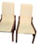 1980s 1980s 2 Henredon Scene One Campaign Dining Room Side Chairs MCM Oak Brass For Sale - Image 5 of 14