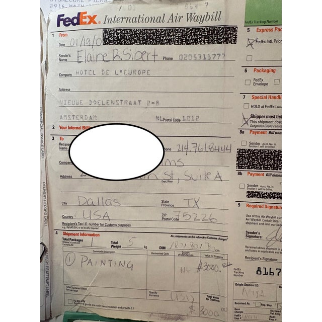 30th of February, Original Mixed Medium Painting by Alexander Dolgikh, Prague 2000 88" X 48" For Sale - Image 9 of 9