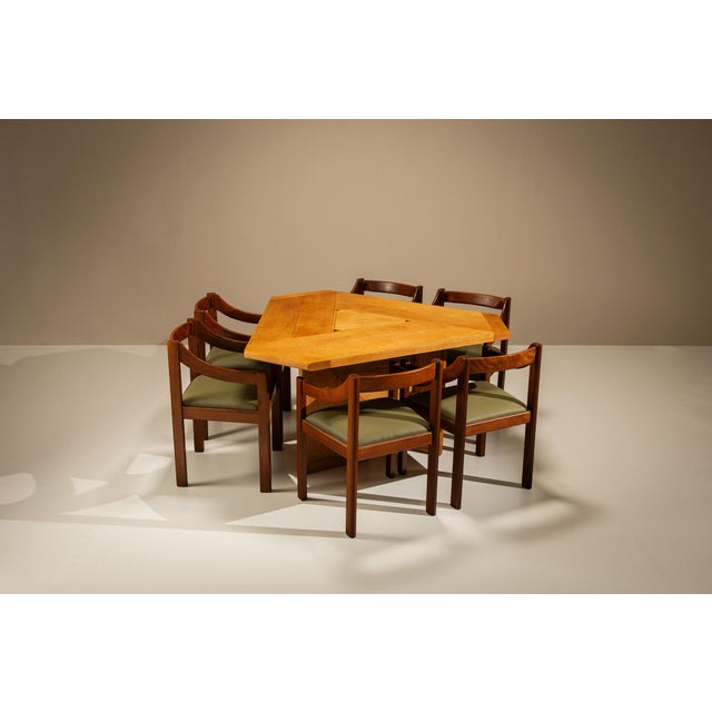 1970s Italian Triangular Dining Table by Silvio Coppola for Montina, Italy, 1970s For Sale - Image 5 of 13