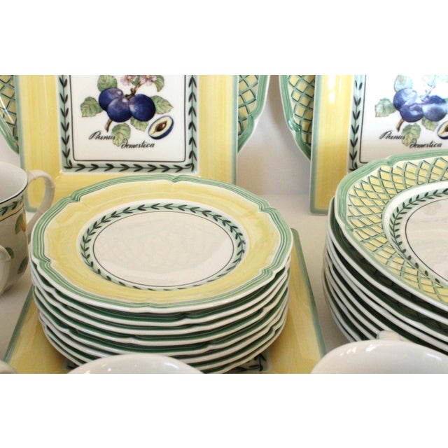 1990s 1990s Villeroy and Boch "French Garden - Orange/Valence Set of 45 For Sale - Image 5 of 8