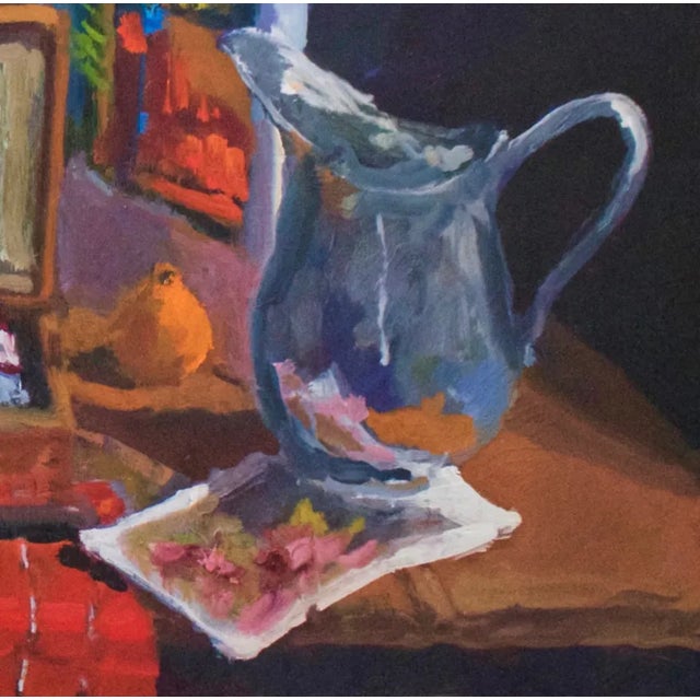 2010s "Studio Still Life #3" Still Life Framed Oil Painting For Sale - Image 5 of 5