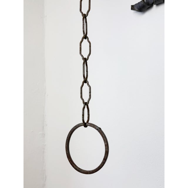 Vintage Gothic Style Wrought Iron Wall-Mounted Dragon Doorbell, 1950s For Sale - Image 12 of 15