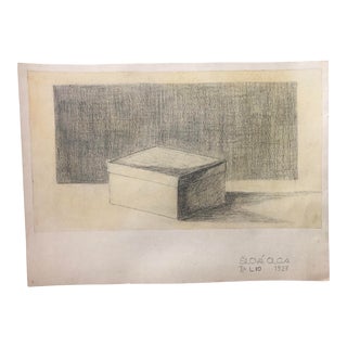 1927 Still lIfe Drawing by Olga Silova For Sale