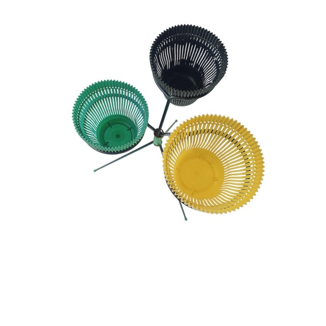 1950s Vintage Tripod Plant Stand in Lacquered Metal, 1950s For Sale - Image 5 of 18