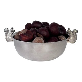 Wallace Silversmiths Squirril Motif Nut Bowl / Candy Dish For Sale