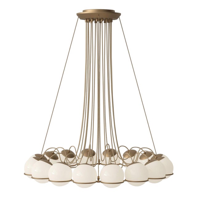 Model 2109/16/14 Lamp with Champagne Structure by Gino Sarfatti for Astep For Sale