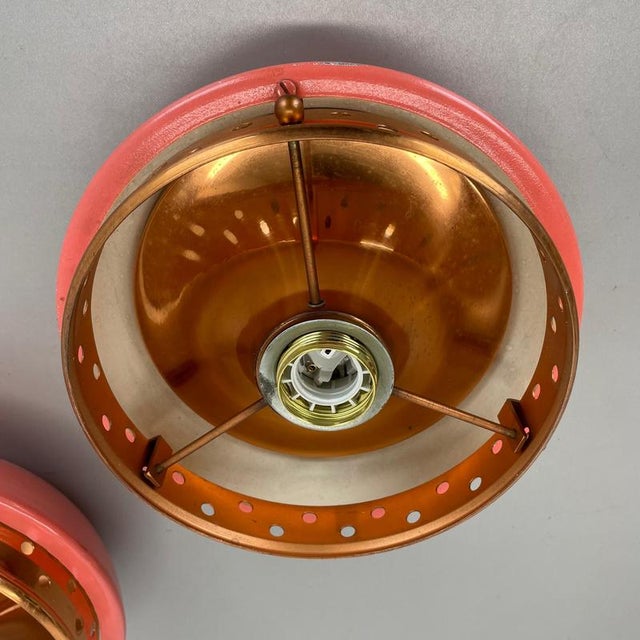 Gio Ponti Ceiling Lights in the style of Gino Sarfatti, Italy, 1950s, Set of 2 For Sale - Image 4 of 18
