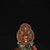 Vintage Chinese Liuli Glazed Porcelain Buddha Statue With Lion Mount For Sale - Image 9 of 9