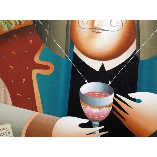 2000 - 2009 Anton Arkhipov "Fall Bright . The Cosmological Theory" Original Oil on Canvas For Sale - Image 5 of 15