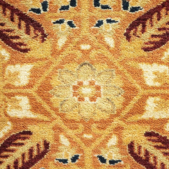 Traditional Mogul Collection Hand-Knotted Area Rug - Brown 10' 3" x 13' 4" For Sale - Image 3 of 4