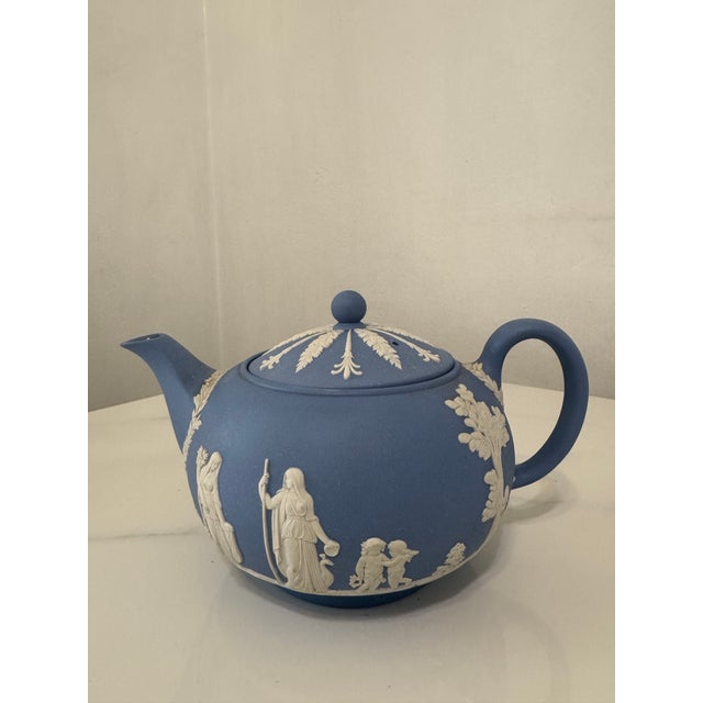 Wedgwood Blue Jasperware is a type of stoneware produced by Wedgwood, known for its matte, pale blue color, often referred...