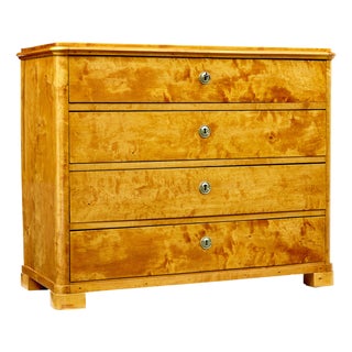 Scandinavian Birch Chest of Drawers, 1870s For Sale