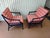 1970s 1970s McGuire Style Target Back Accent Chairs- Set of 2 For Sale - Image 5 of 15
