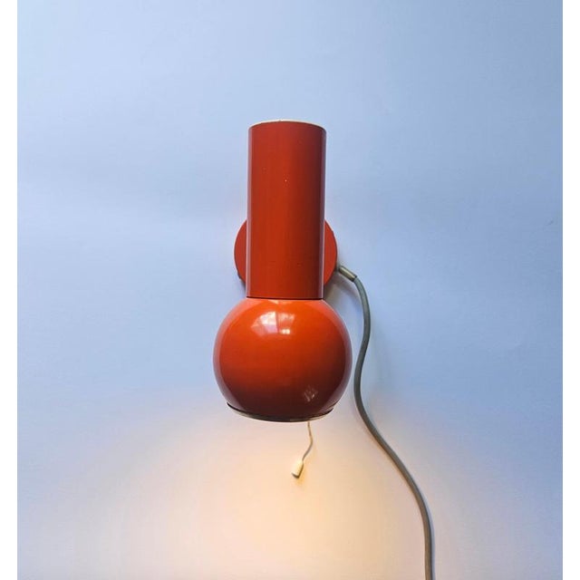Mid-Century Modern Space Age Italian Wall Lamp, 1970s For Sale - Image 4 of 13