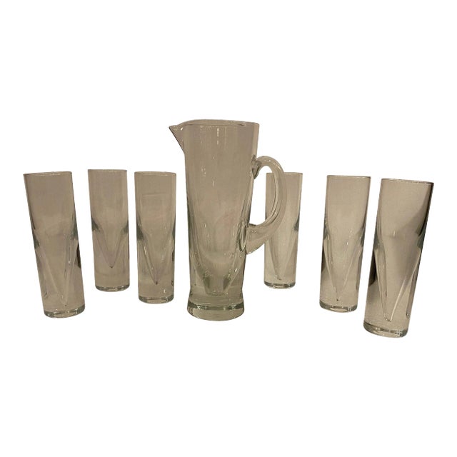 1980's Carlo Moretti Bullet Drink Set - 7 Pieces For Sale