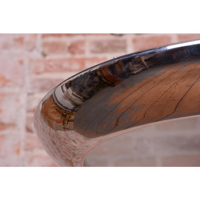 Josef Hurka Bauhaus Pendant in Chrome and Glass by J. Hurka for Napako, Czech, 1920s For Sale - Image 4 of 13