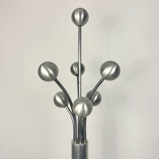 Mid-Century Modern Mid-Century Sputnik Steel Coat Rack, Italy, 1970s For Sale - Image 3 of 9