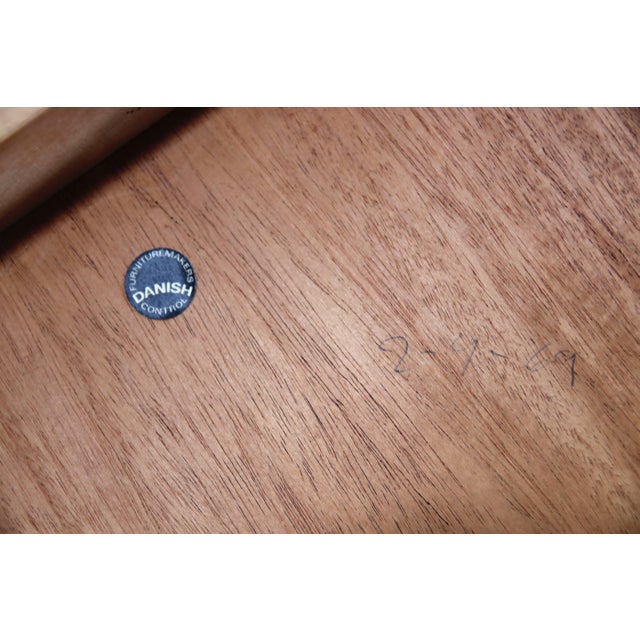 Wood Round Extendable Dining Table from SVA Mobler, 1960s For Sale - Image 7 of 8