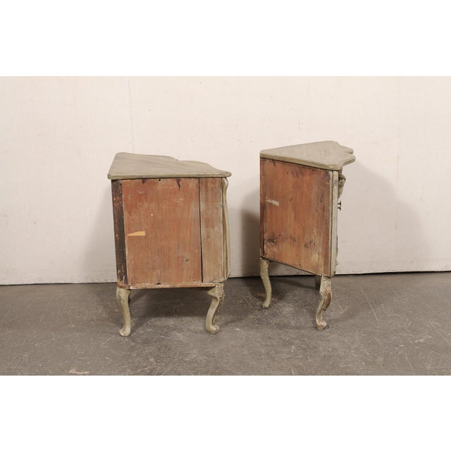 Italian Antique Corner Cabinets, a Near Pair For Sale - Image 11 of 13