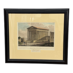 Cornelius Apostool Engraving of the Temple of Caius & Lucius Caesar