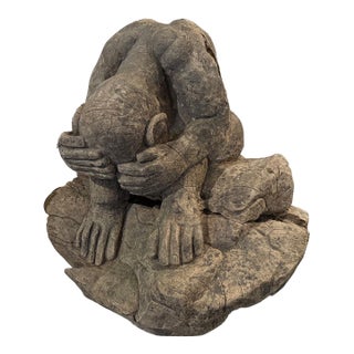 Antique Praying Buddha For Sale