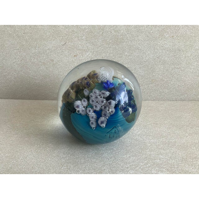 2010s Josh Simpson Art Glass Paperweight “Planet” Series For Sale - Image 5 of 11