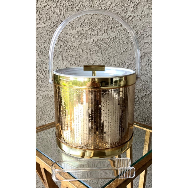 Note: Lucite-like ice thongs seen in the photos included. Glam should be de rigueur for any Hollywood Regency-inspired bar...